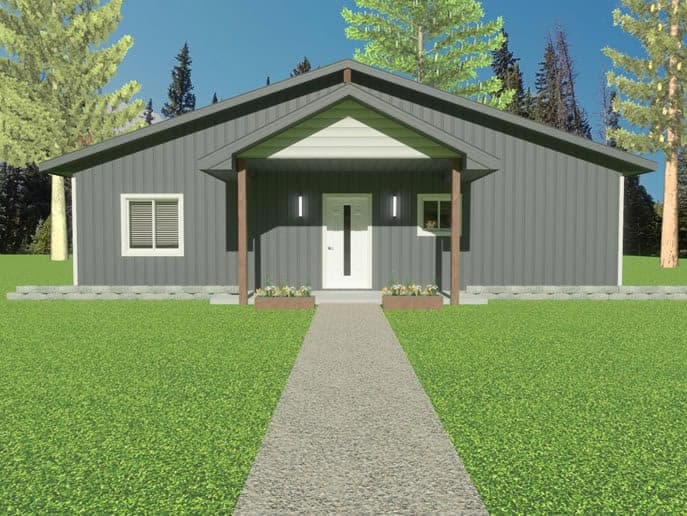 Style 3 Plan 2 home design by Sherman Buildings