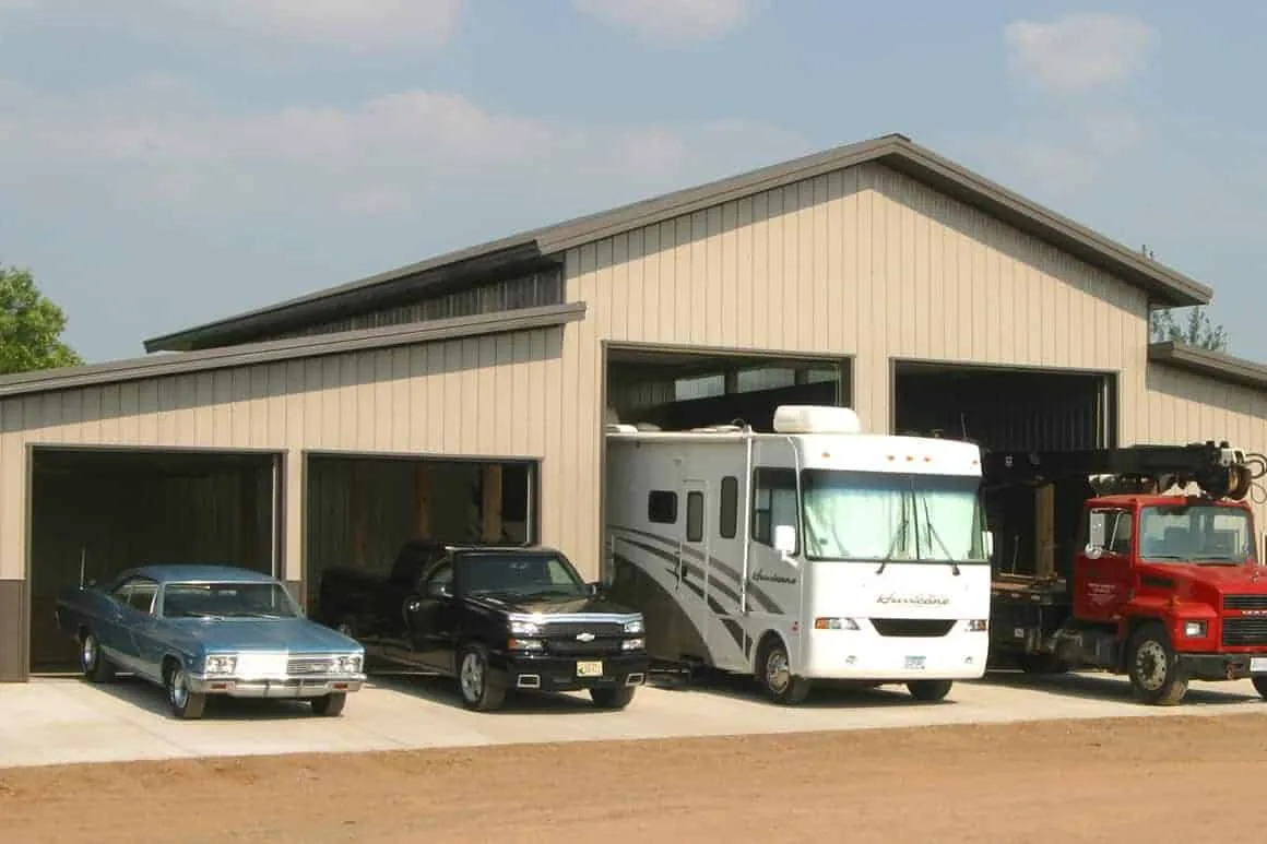Sherman-built garage exterior