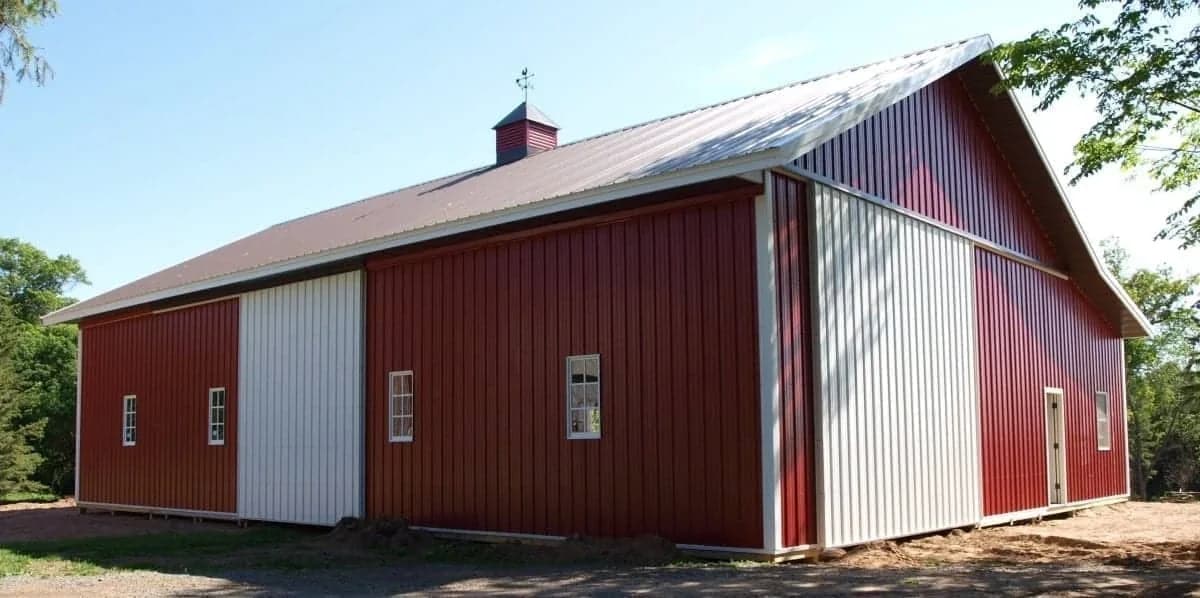 Sherman pole building project 015