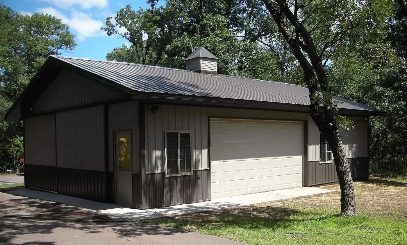 Sherman pole building exterior