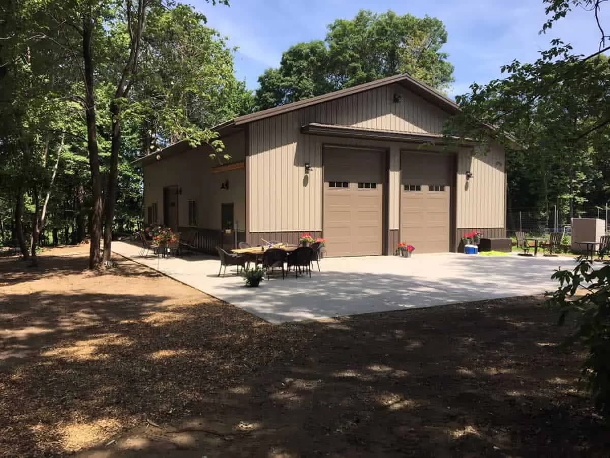 Large Sherman pole building exterior