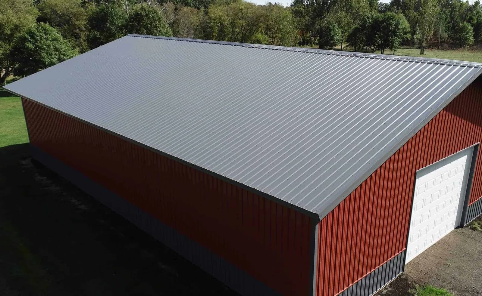 Sherman pole building reroof finished