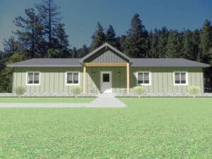 Style 2 Plan 2 home design by Sherman Buildings