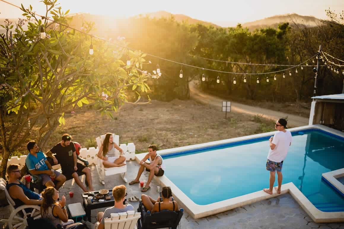 Sherman Buildings — Rocking pool party place 2016 07 pool party pole barn